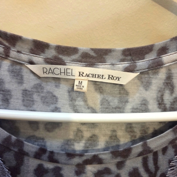 ⭐️Rachel Rachel Roy Leopard And Lace Sleeveless Blouse Size Med - Picture 3 of 3